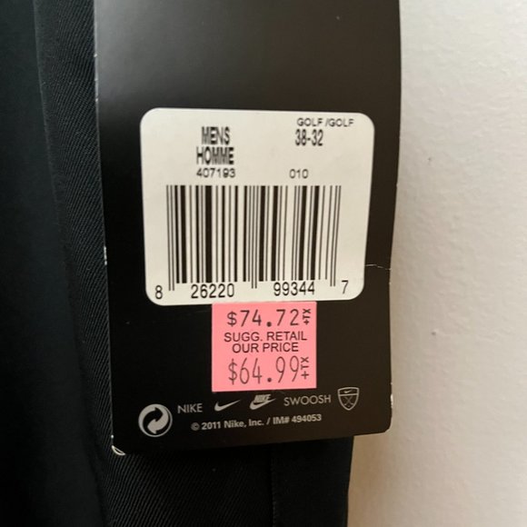 Nike Men's golf dri-fit Trousers/pants - Picture 2 of 5